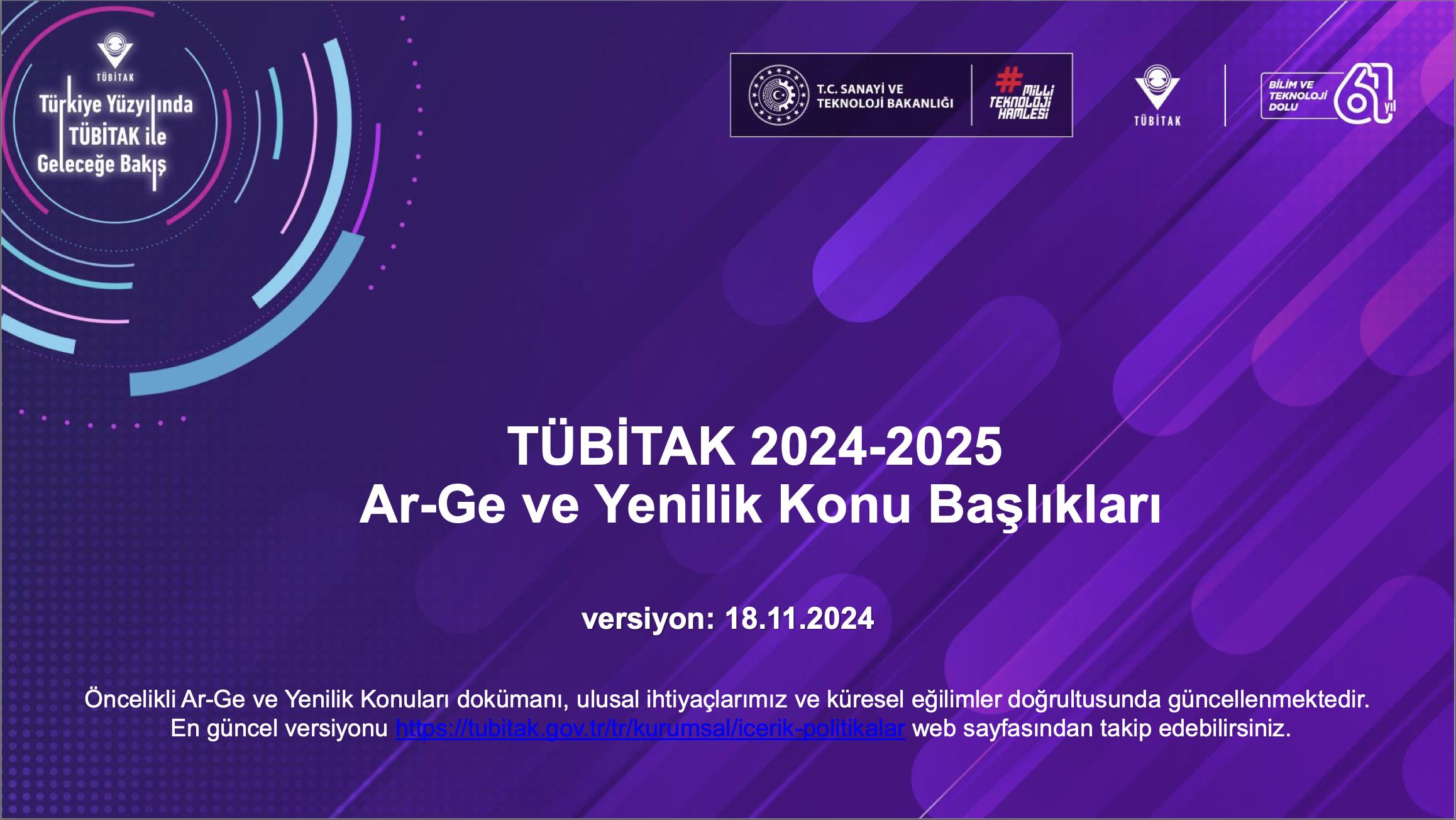 TÜBİTAK TEYDEB Öncelikli Alanlar 2024-2025