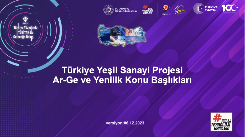 Türkiye Yeşil Sanayi Projeleri Öncelik Konuları